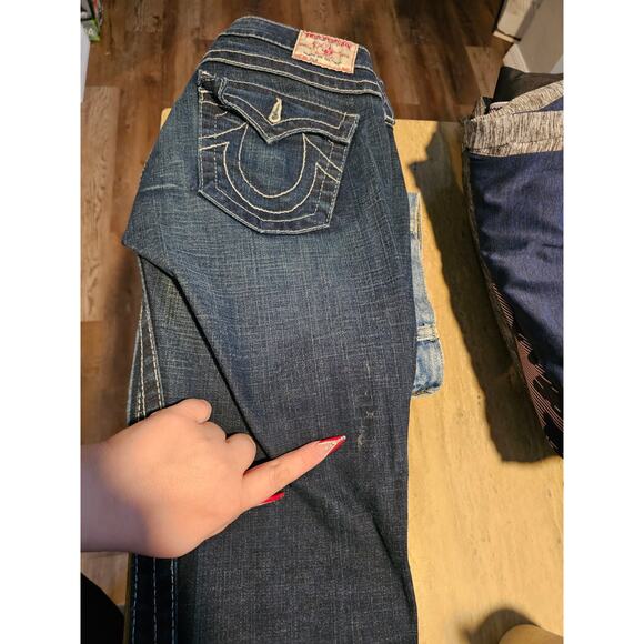 True Religion Julie Low Rise Flap Pocket Skinny Jeans Size 28 - Picture 5 of 5